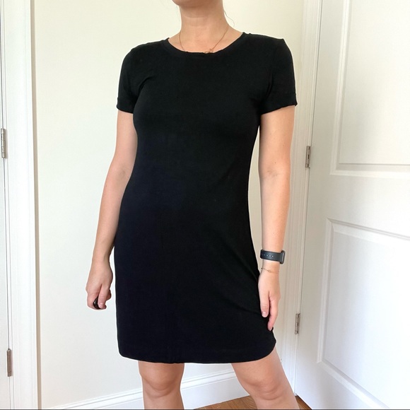 Basic Stretch Jersey Body-con Mini Dress - Picture 1 of 9